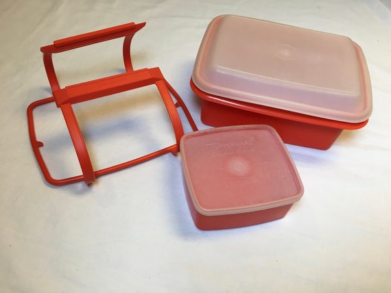 Vintage Tupperware Lunch Tote Tupperware Lunch Box Vintage Lunch