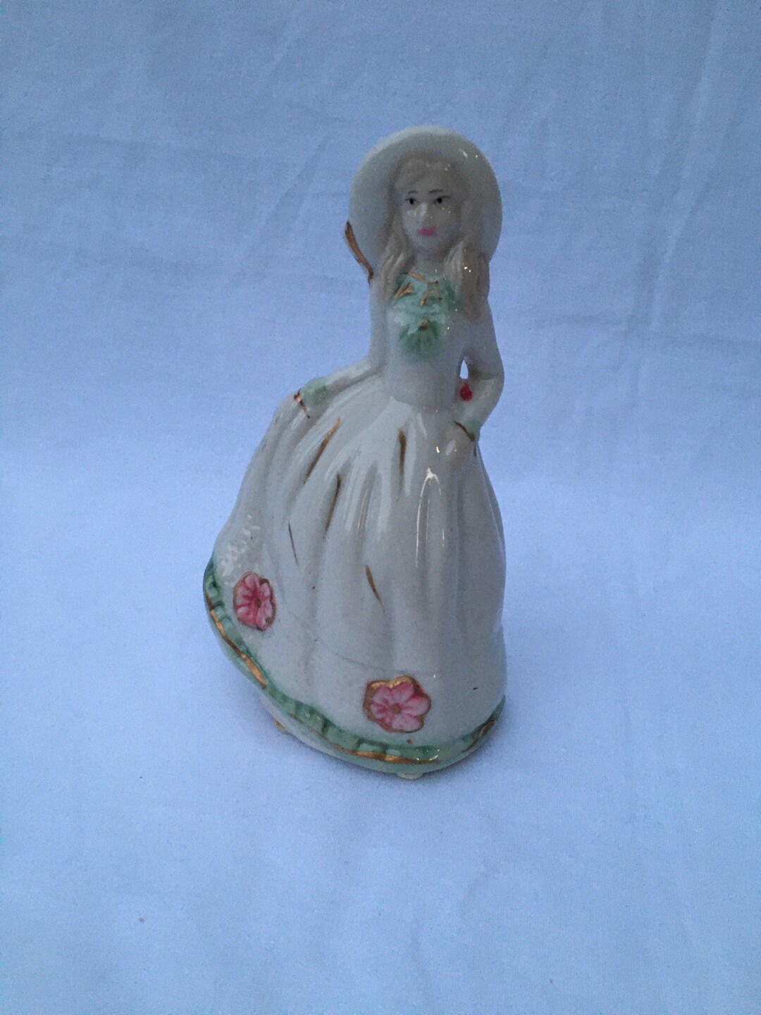 Vintage Porcelain Figurine Woman victorian Lady Etsy