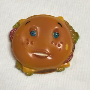 Vintage | Refrigerator Magnet | Fridge Magnet | Kitsch | Kitschy | Arjon | Anthropomorphic | Cheeseburger | Burger
