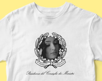 AMBRA presidenza del consiglio dei ministri TSHIRT se prometto poi mantengo presidente t'appartengo