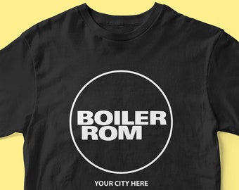 BOILER ROM fake tshirt with the place you want disco electro boilerroom dj djboot