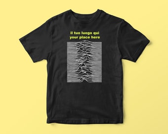 Buy VERGHERETO UNKNOWN PLEASURES Fake Joy Division T-shirt With