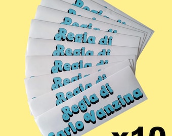 REGIA by CARLO VANZINA transparent sticker 10 pieces Christmas holidays style