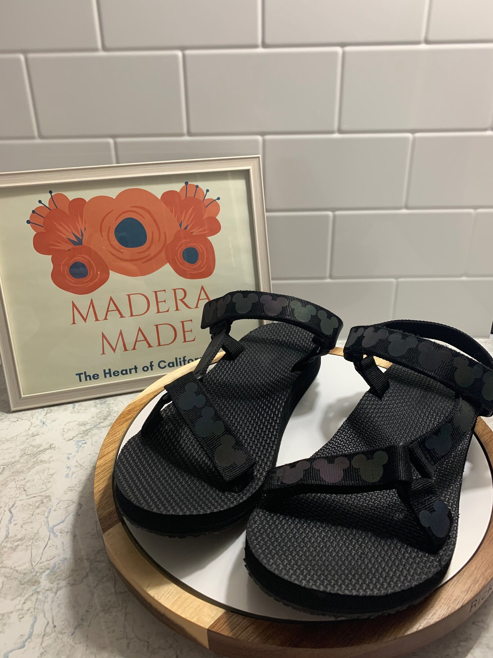 mickey mouse velcro shoes