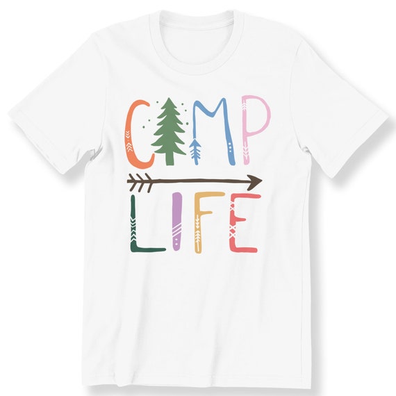 Camp Life Camping For Men And Women T-shirt Camping Lovers Camper Gift T-shirt Camping Life T-shirt Slogan Shirt Plus Size Available S-5XL