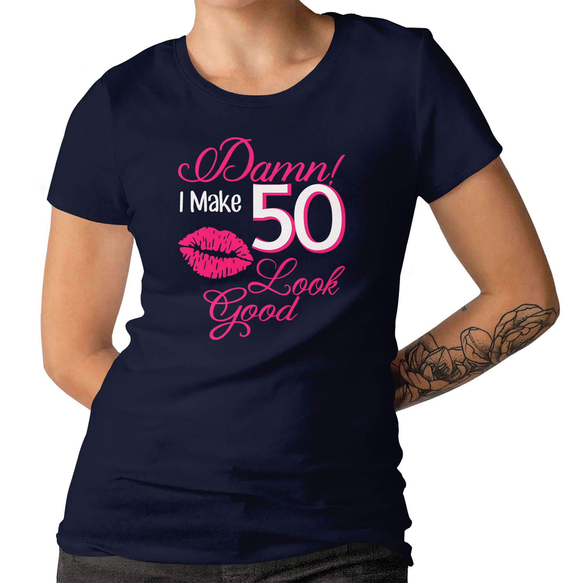 50th Birthday Ladies Tshirti Make 50 Look Good Birthday Gift Etsy UK