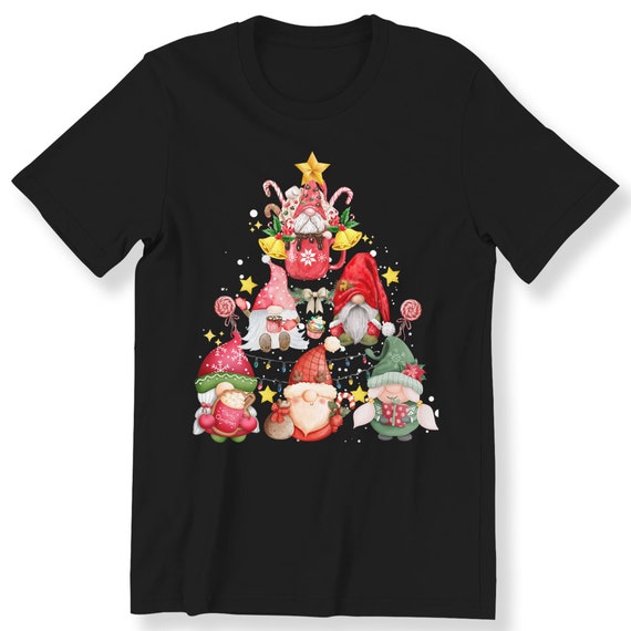 Christmas Gnomes Tree For Men Women And Kids Adult T-shirt Christmas Gnomes T-shirt Merry Christmas Gift Shirt