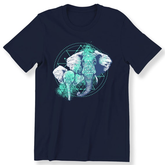 Elephants Graphic T-shirt For Men And Women Top Animals Elephants Lovers Graphic Gift T-shirt Plus Size Available Premium Top