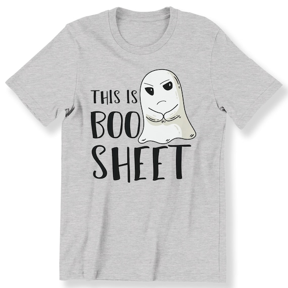 This is Boo Sheet Ghost Funny Halloween For Men And Women T-shirt Funny Ghost T-shirt Graphic Halloween Tee Plus Size Available S-5XL Top