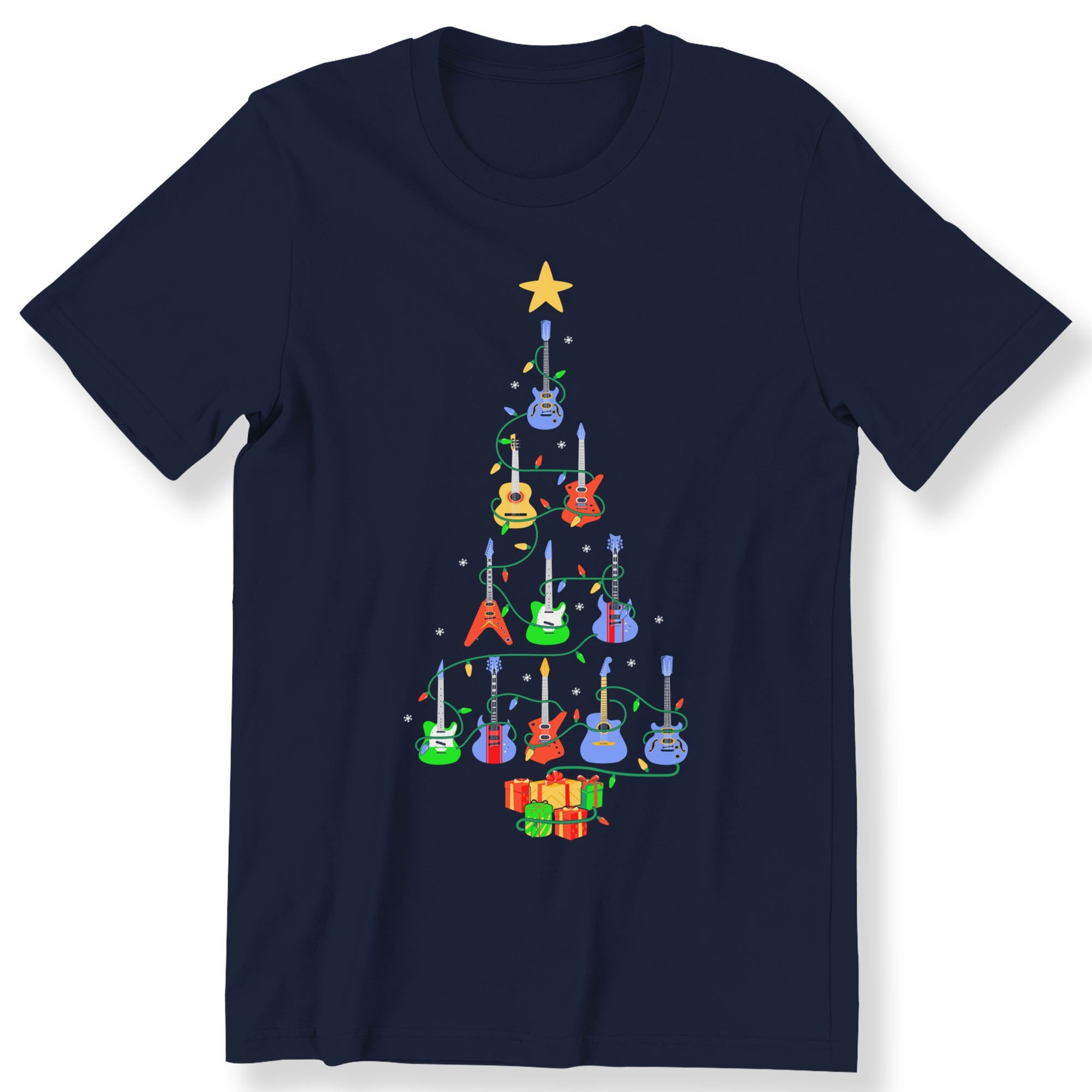 Christmas Guitar Tree  T-shirt