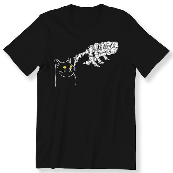 Halloween Boop Cat Lover Skeleton Hand For Men And Women Funny Halloween Gift T-shirt  Graphic Tee Gift T-shirt For Halloween S-5XL