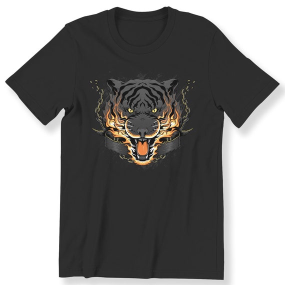 Tiger Graphic Men's Ladies T-shirt Dangerous Tiger Top