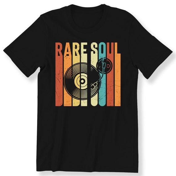 Rare Soul Music Vinyl Graphic T-shirt For Men And Women Retro Vinyl 80s 90s Kid Top Nice Gift T-shirt Plus Size Available S-5XL Premium Top