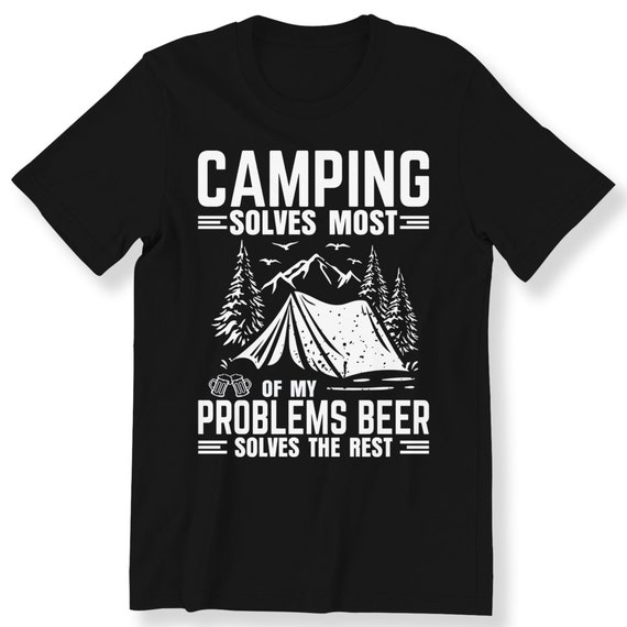 Camping T-shirt For Men And Women Camping Lovers Beers Lovers T-shirt Adventure Top Funny Slogan Shirt plus Size Available S-5XL T-shirt