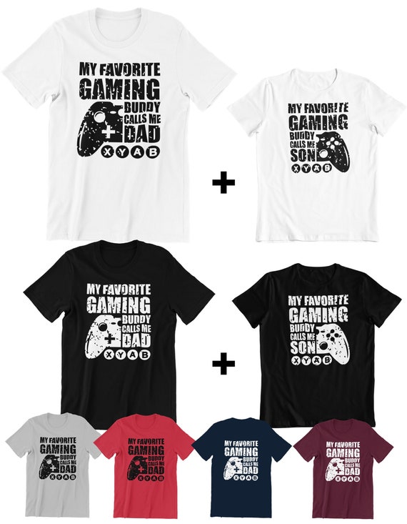 Matching Family T-shirts Dad And Son Gaming Buddy Perfect Gift Family T-shirt