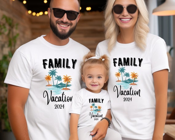 Family Vacation 2024 For Men Women And Kids T-shirt Matching Family Vacation T-shirts Family Holiday T-shirts Matching Gift T-shirts