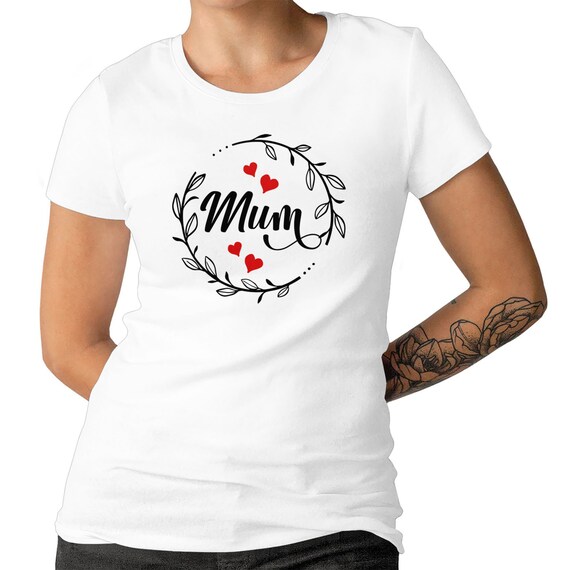 Mother's day Gift Top Mum T-shirt Adorable Gift For Mum Graphic Tee Gift Top Happy Mother's Day Birthday Gift Top