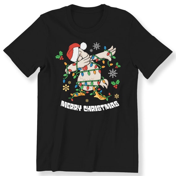 Dabbing Christmas Chicken Shirt For Men Women And Kids T-shirt Xmas Gift Shirt ForChicken Lovers Shirt Festive Chicken