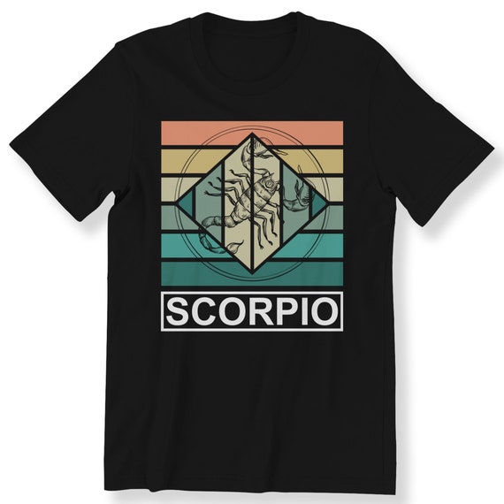 Zodiac Sign Scorpio For Men And Women T-shirt Vintage Zodiac Sign Lover Gift T-shirt Graphic Tee Plus Size Available S-5XL