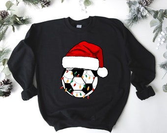 Football Christmas Unisex Jumper Sweatshirt For Men Women Boys | Christmas Soccer Top Christmas Gift For Football Lovers  Graphic Print