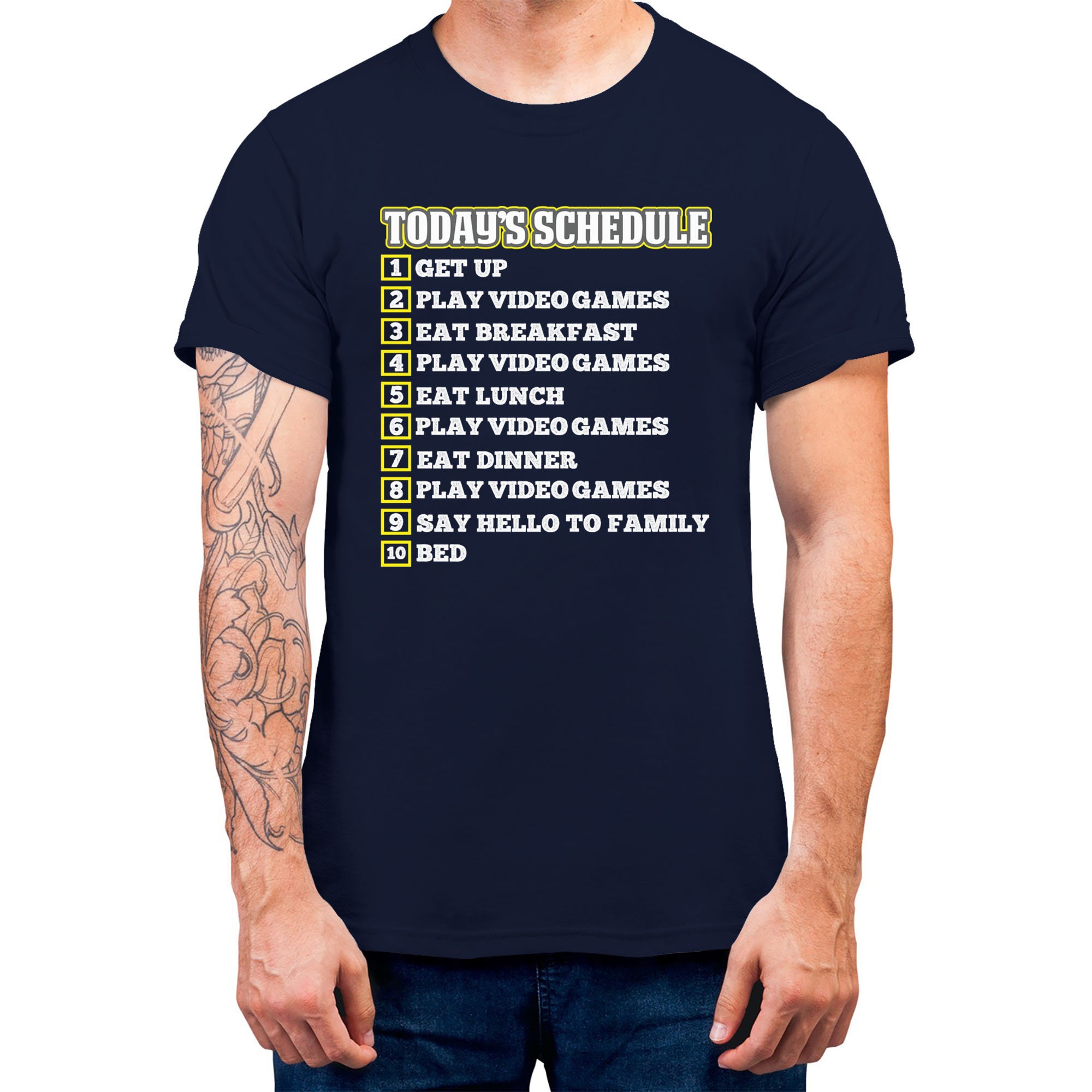 Funny Schedule for Video Gamer T-shirt for Men Slogan Tee - Etsy Funny Schedule for Video Gamer T-shirt for Men Slogan Tee - Etsy