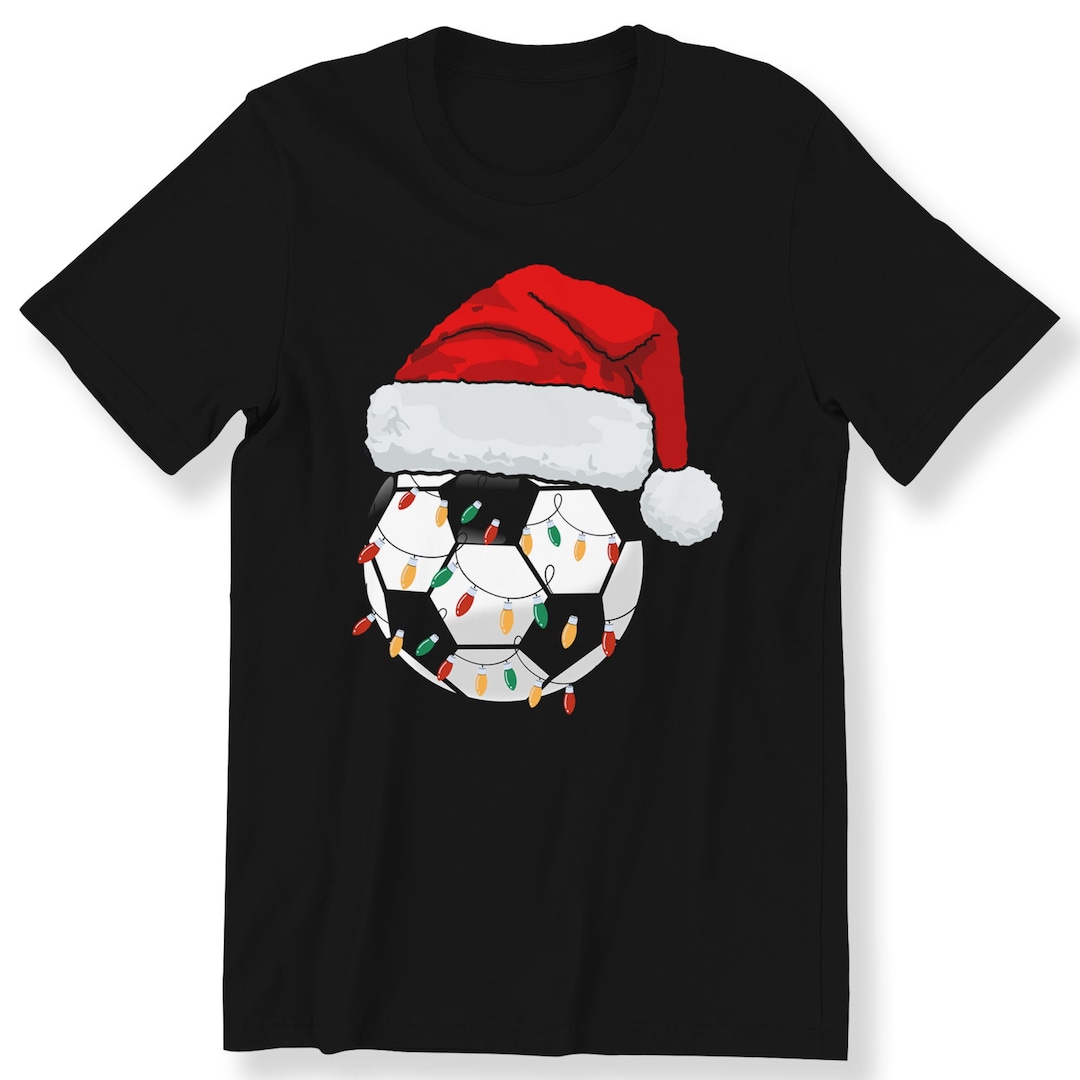 Football Christmas for for Men and Boys Kids T-shirt Christmas Soccer