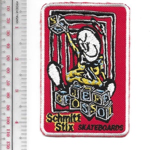 Vintage Skateboarding "Schmitt Stix" Jeff Grosso Skateboards Promo Patch