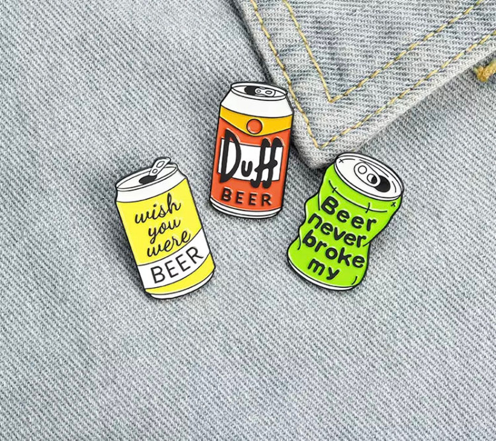 Beer pins can pins enamel pins metal pins Etsy