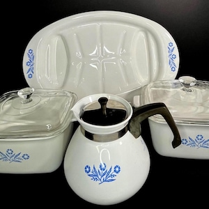 Vintage Corningware Blue Cornflower