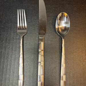 Vintage Cambridge Stainless Parallel Pattern Flatware