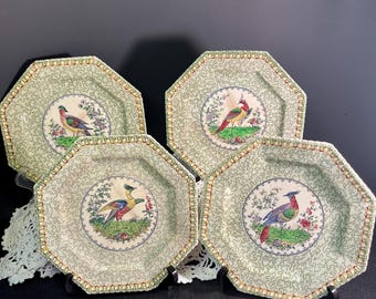 Vintage Spode Flemish Green Tea Plate - England, Circa 1949 - Etsy