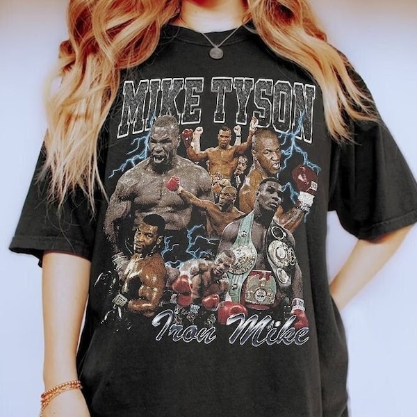 Mike Tyson Shirt, Classic 90s Graphic Tee, Unisex, Vintage Bootleg, Gift