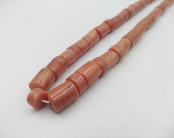 Antique beads from coral, Coral beads, Mediterranean coral, Vintage coral jewelry 19th century, Ukrainian national necklace, Red coral