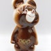 Figurine Ours Olympique Moscou 1980 URSS – Statuette Vintage Jeux Olympiques