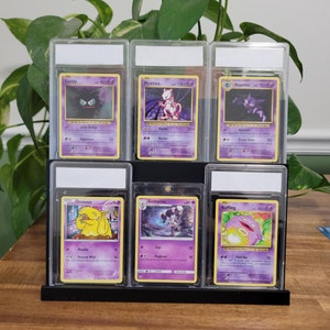 Pokemon-kaartweergave / ruilkaartweergave / Magic: The Gathering / Marvel / YuGiOh / Topps / plank / standaard / houder / niveaus / CGC / PSA