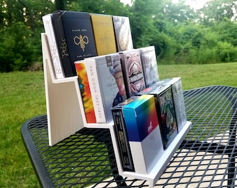 Two-Deck Step Poker Card Stand / Playing card Display / shelf / holder