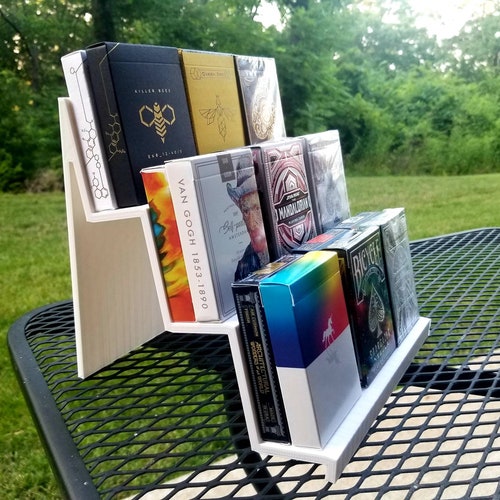 Playing Card Stand / 3d Print / Collection / Display Shelf / Etsy