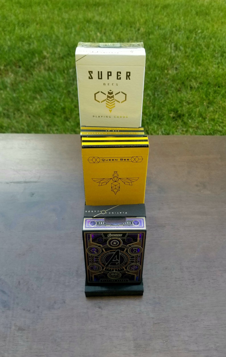 Twodeck Step Poker Card Stand / Playing Card Display / Tarot Etsy