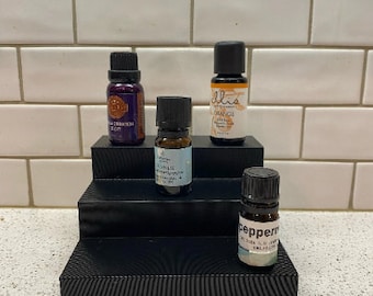 3-Tier Essential Oil Display Stand: 3D Printed Countertop Organizer