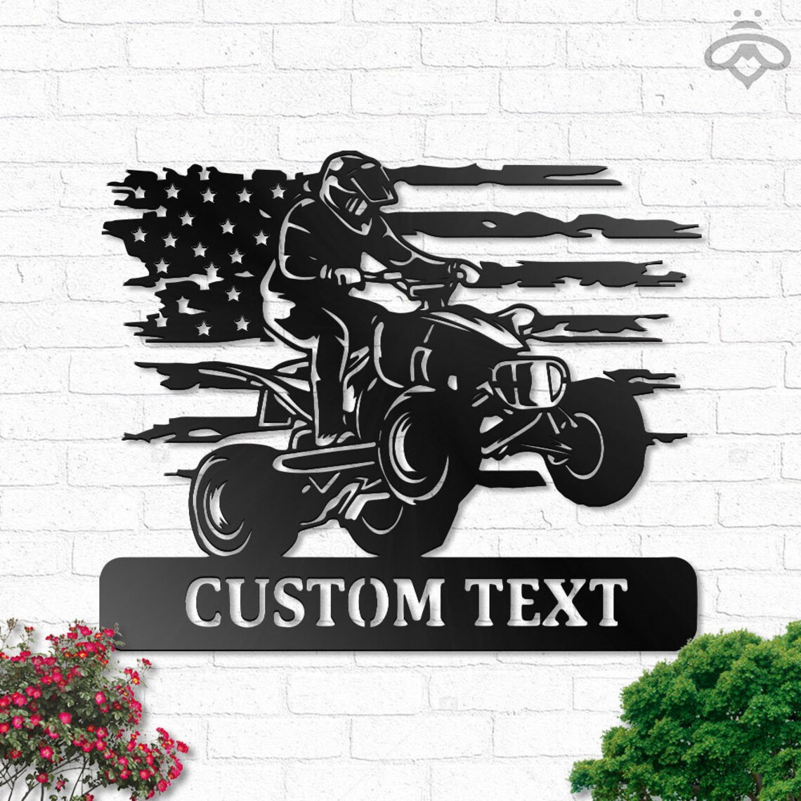 Custom US Quad Dirt Bike Metal Wall Art With Led Lights Etsy
