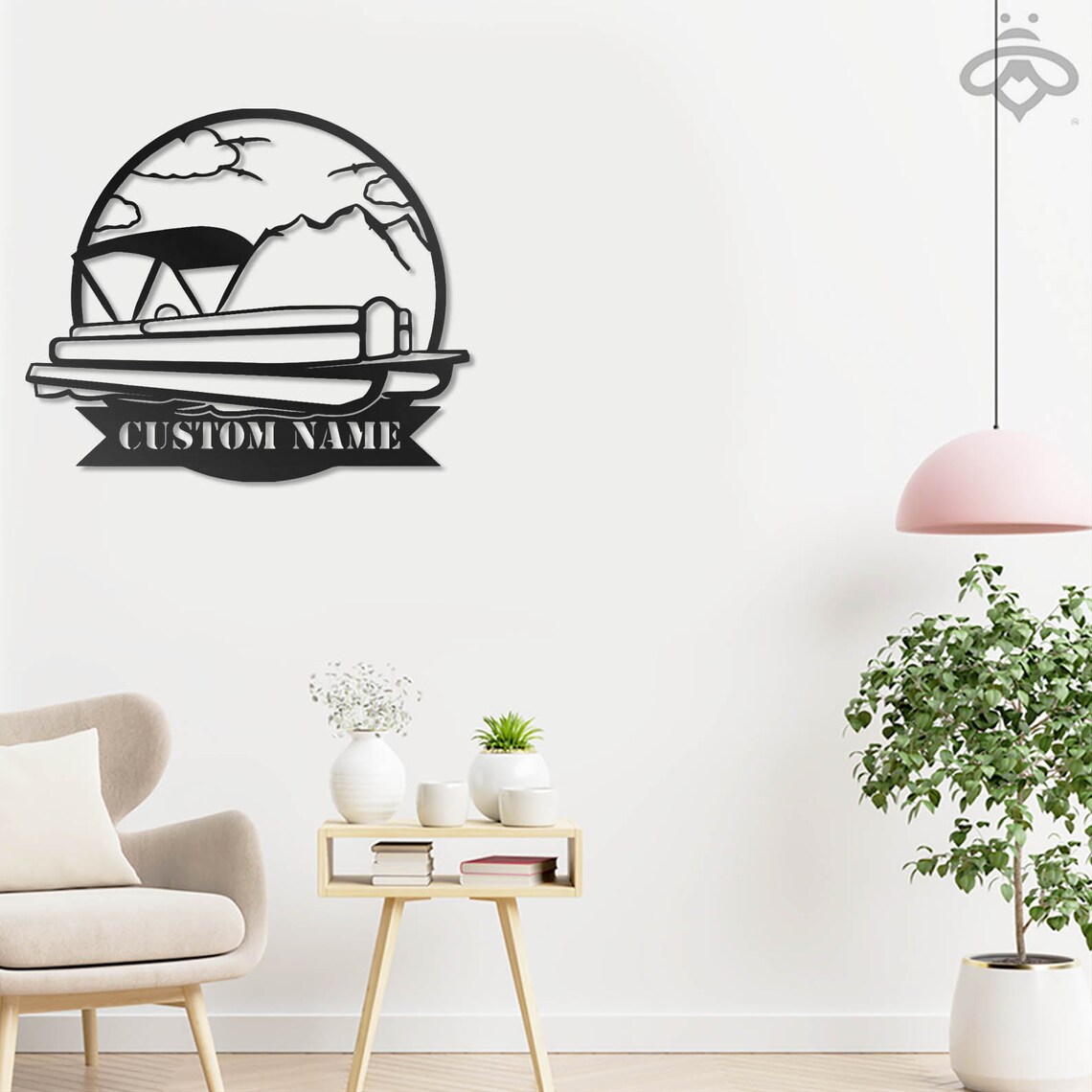 Custom Pontoon Boat Metal Wall Art With Led Lights Etsy