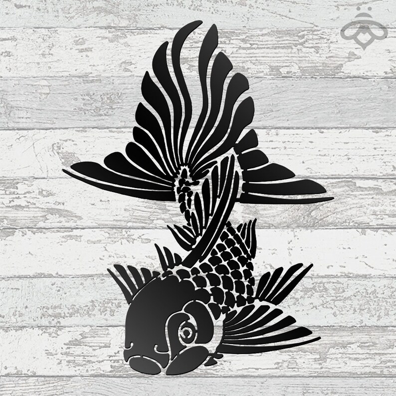 Goldfish Metal Wall Art With Led Lights Goldfish Lover Sign Etsy