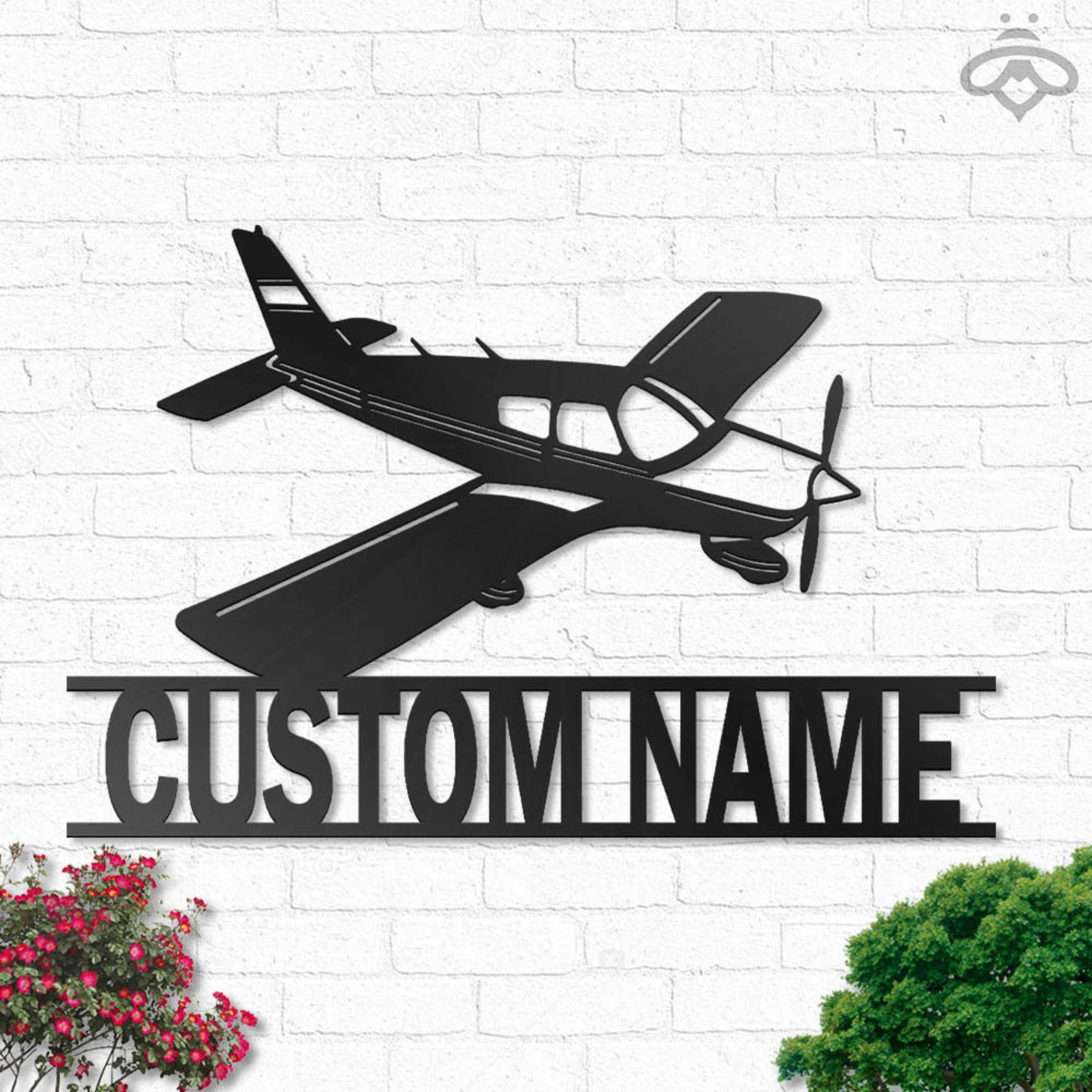 Custom Airplane Metal Wall Art With Led Lights Personalized Etsy