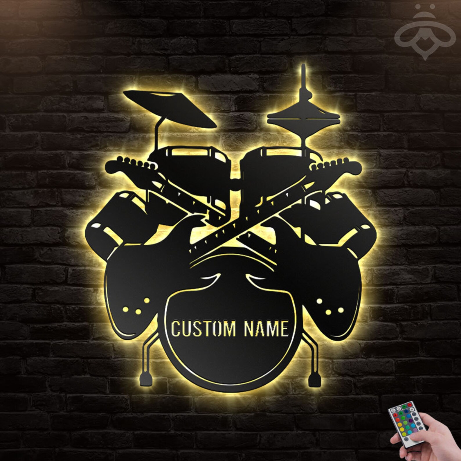 Custom Music Band Metal Wall Art With Led Lights Personalized Etsy