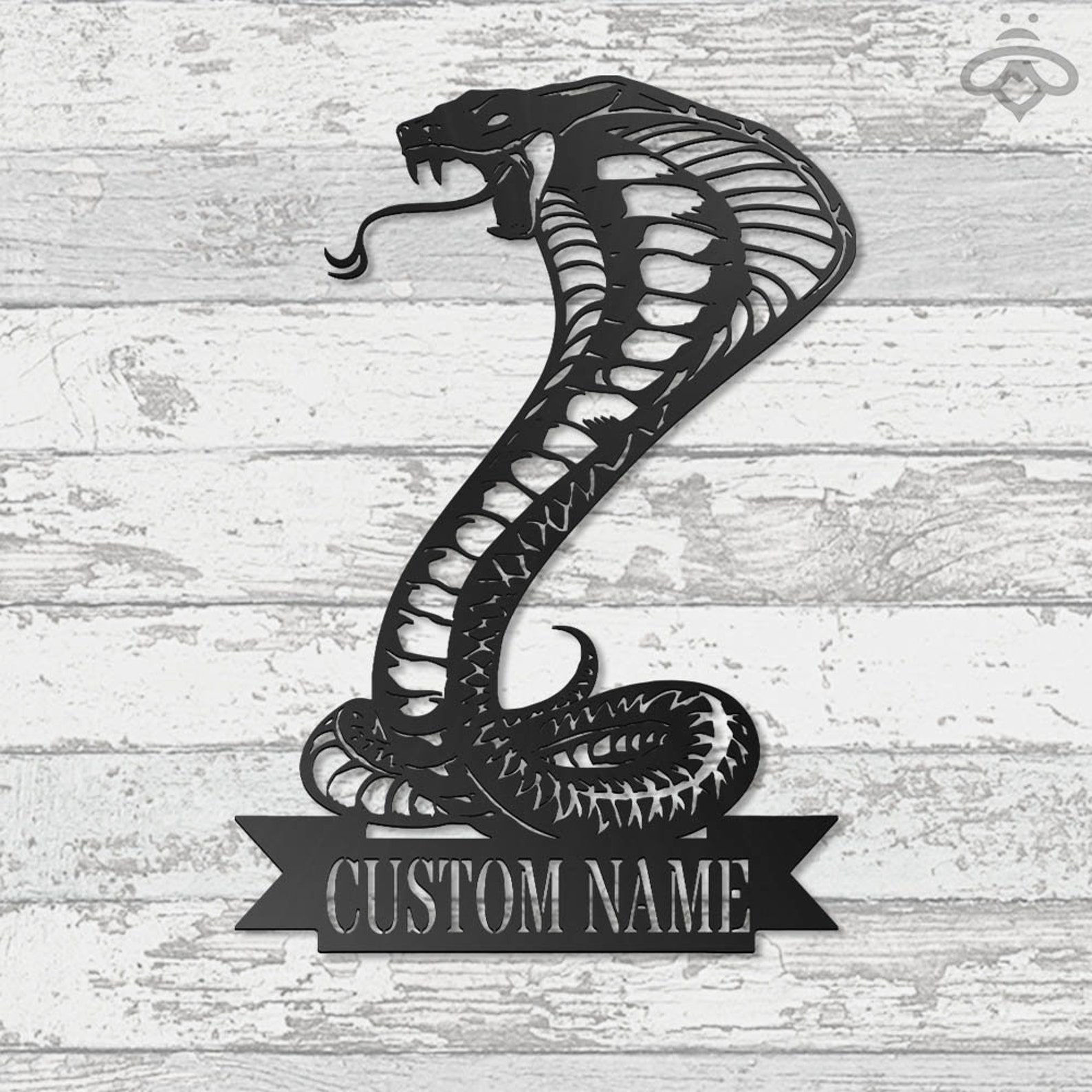 Custom King Cobra Snake Metal Wall Art With Led Lights | Etsy