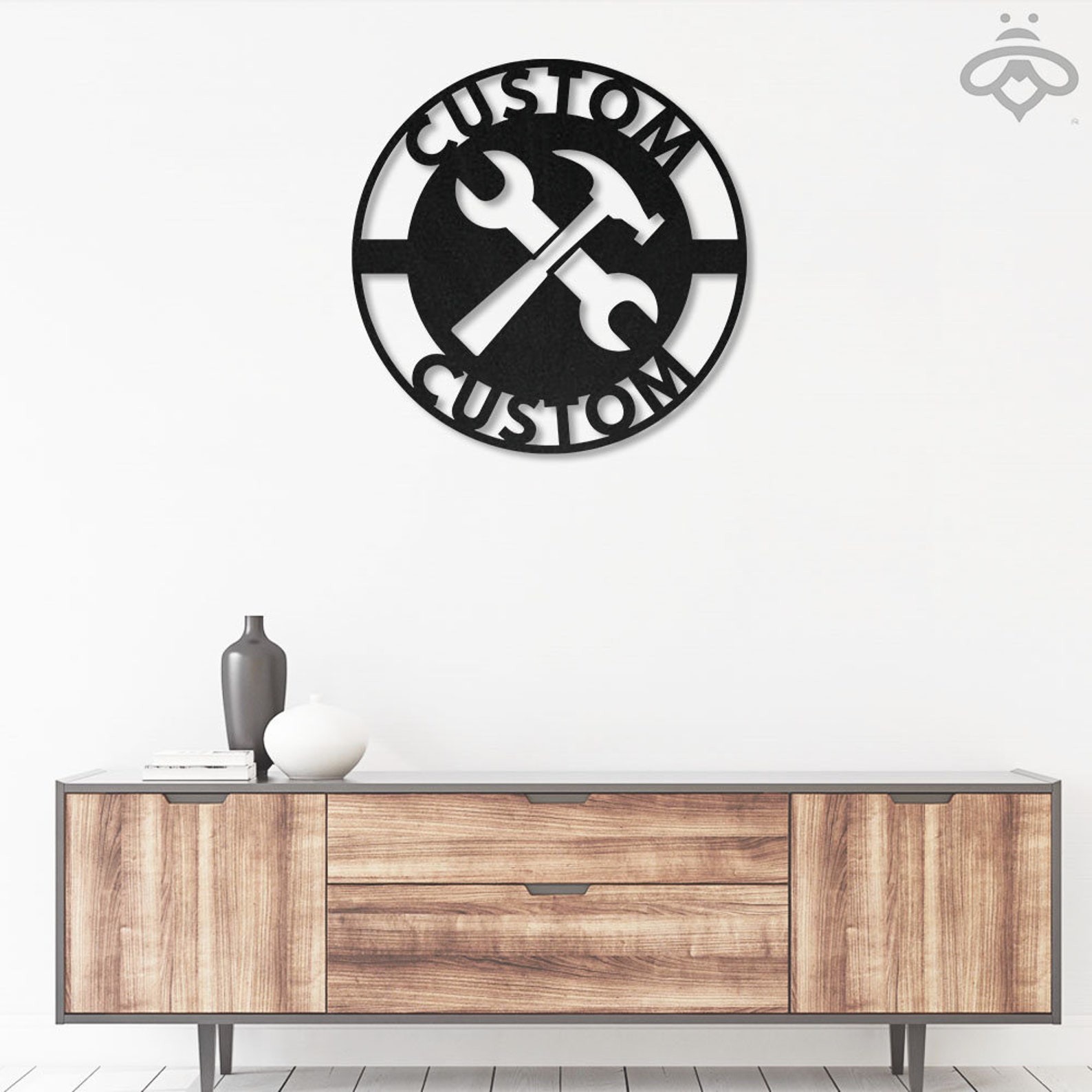 Custom Garage Metal Wall Art With LED Lights Personalized Etsy