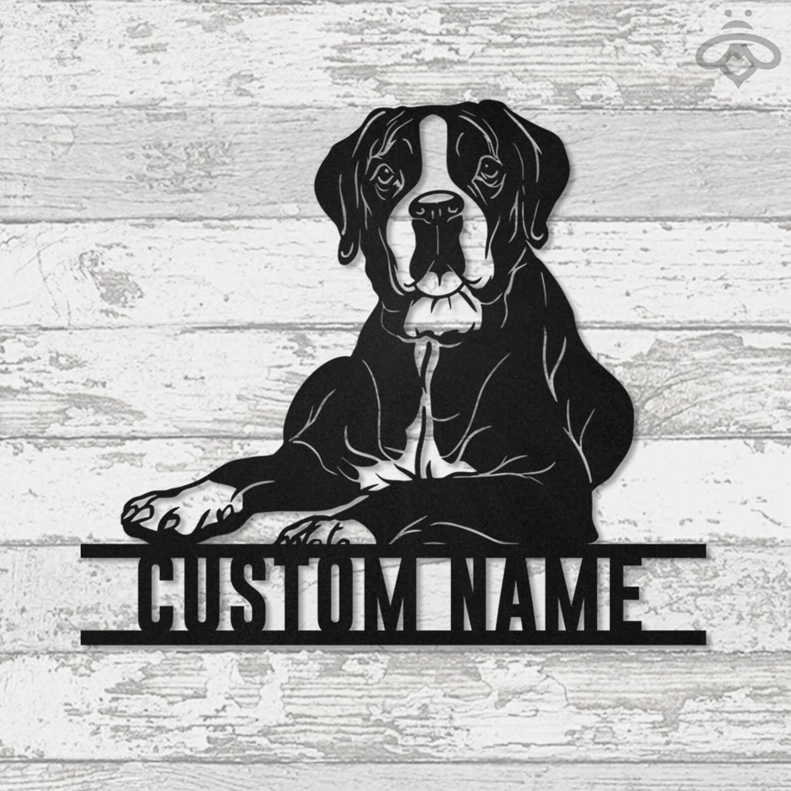 Custom Boxer Dog Metal Wall Art With Led Lights Personalized Etsy