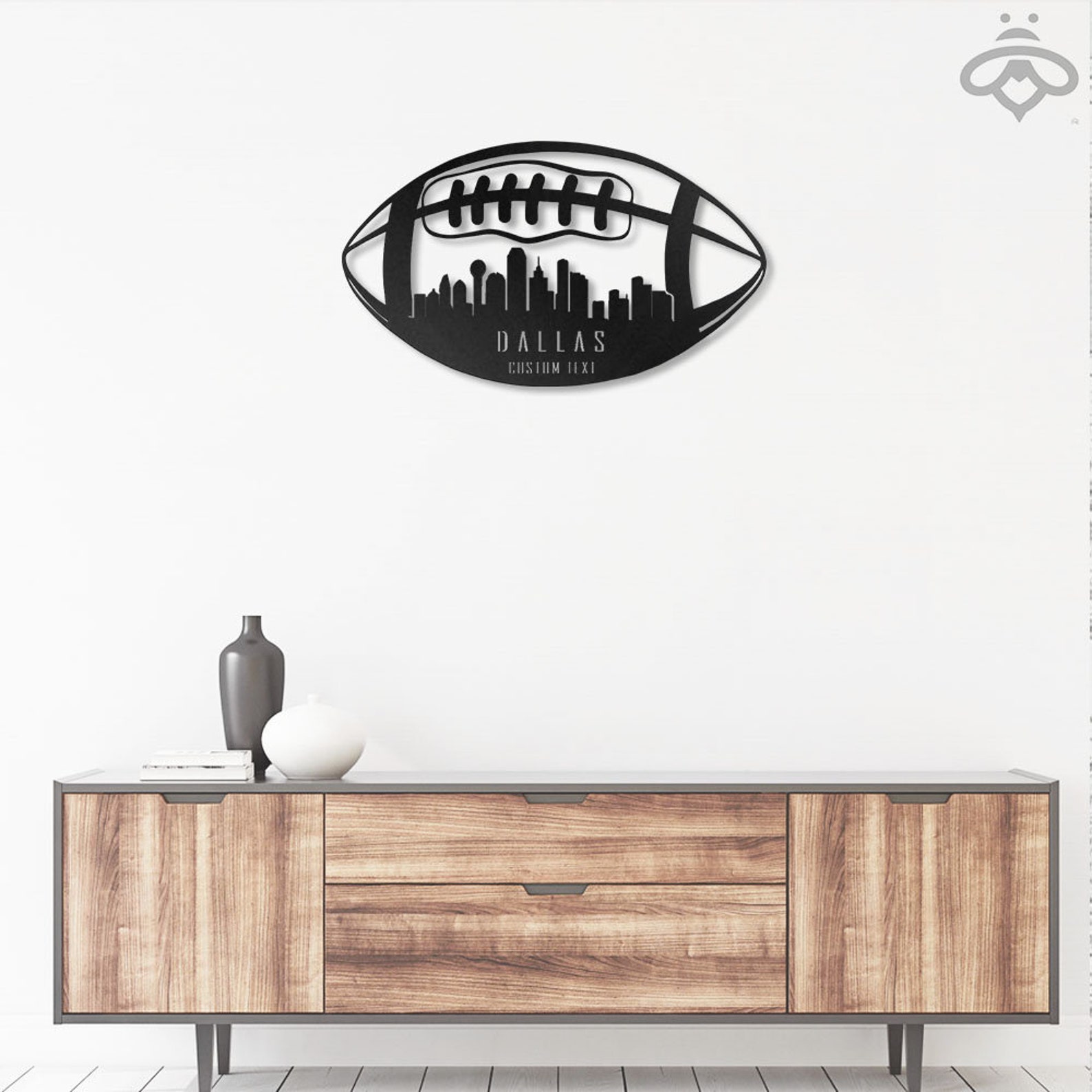 Custom Dallas Football Metal Wall Art With Led Lights Etsy