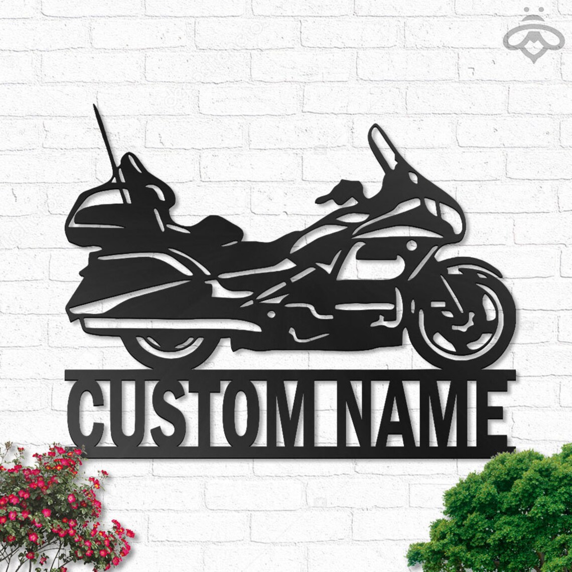 Custom Motorcycle Metal Wall Art With Led Lights Personalized Etsy