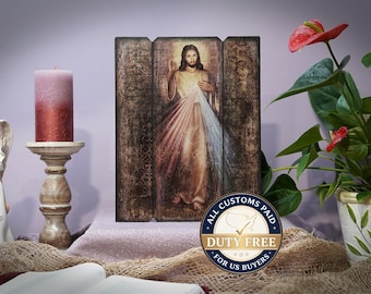 Ícone de Jesus Cristo Misericordioso, presente perfeito, imagem religiosa, belo ícone, ícone religioso, presente de batismo